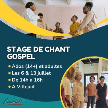 Stage de chant Gospel – Villejuif (juillet)